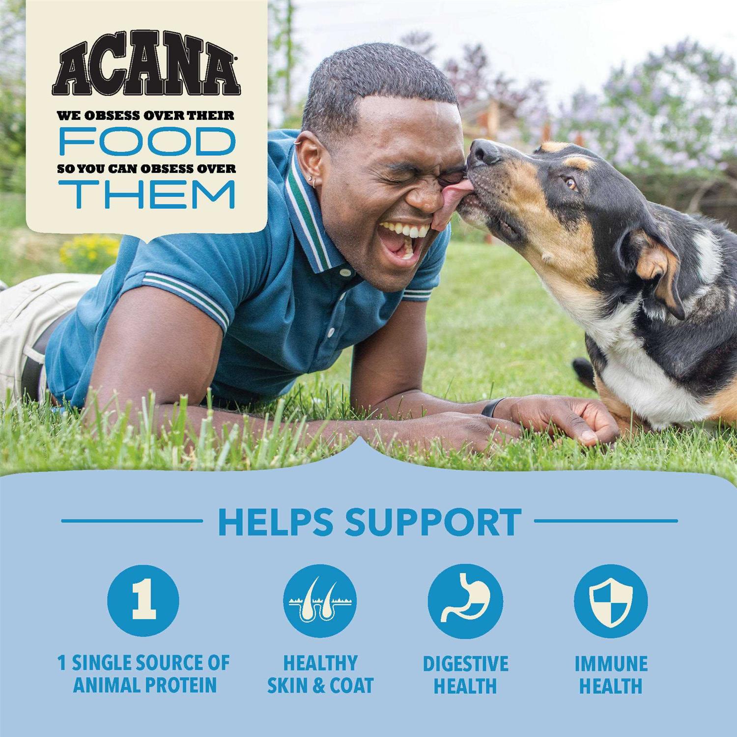 Acana Wholesome Grains Duck &amp; Pumpkin Dry Dog Food - Pet Supplies online store