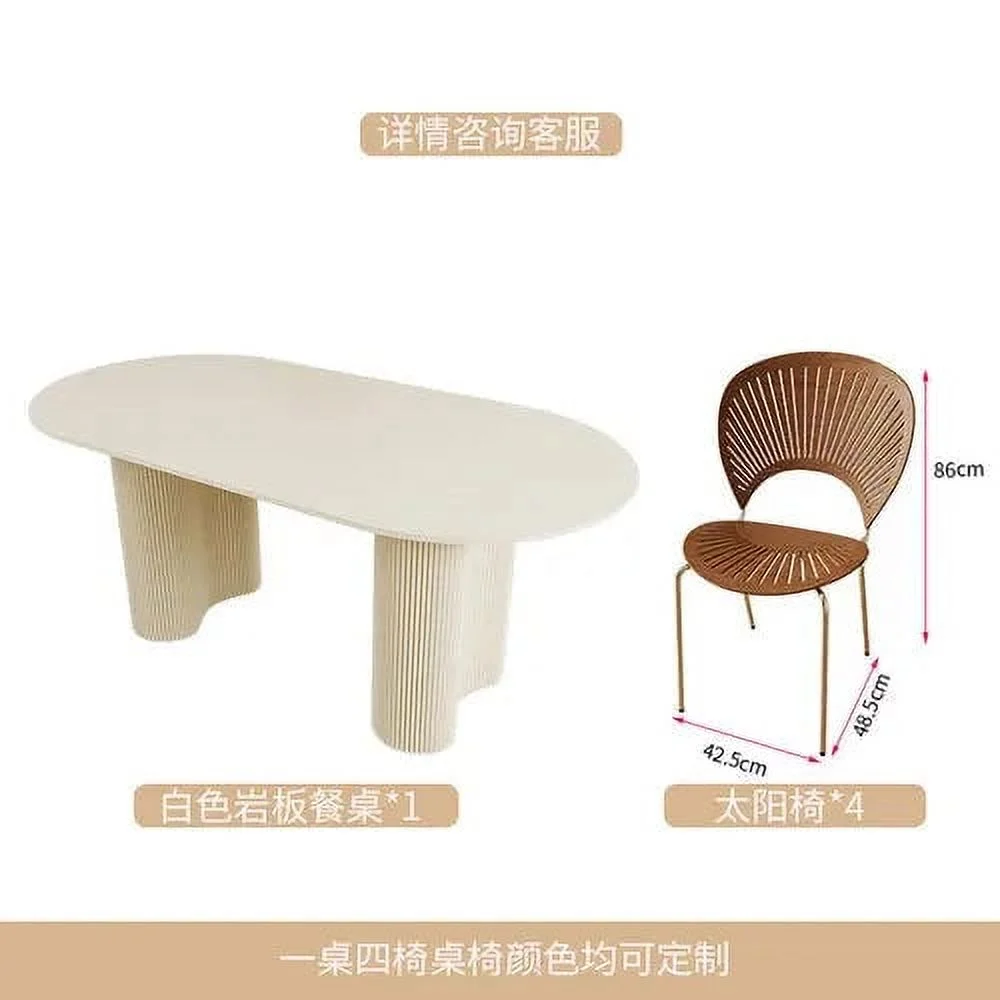 Italy Style Dining Table Living Modern Rectangle Minimalist Luxury Dining Table Kitchen Home Esstisch Garden Furniture Sets
