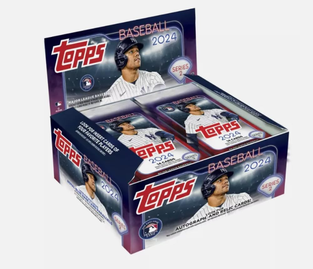 2024 Topps Series 2 Baseball Factory Sealed Retail Display Box 20 Packs of 14 Cards Per Pack