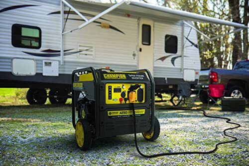 Champion Power Equipment 4250-Watt Dual Fuel RV Ready Portable Open Frame Inverter Generator with Quiet Technology
