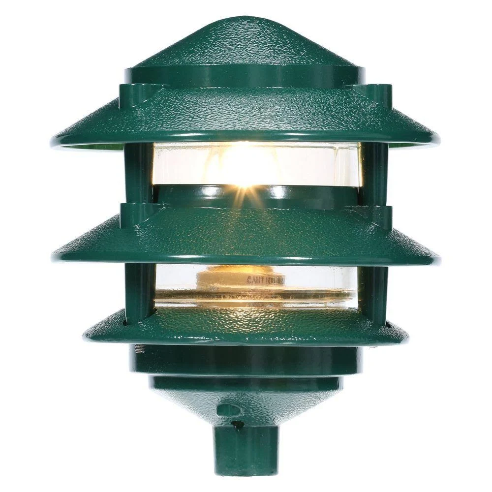 Progress Lighting P5204-38 Pagoda 1-Light Landscape (Green)