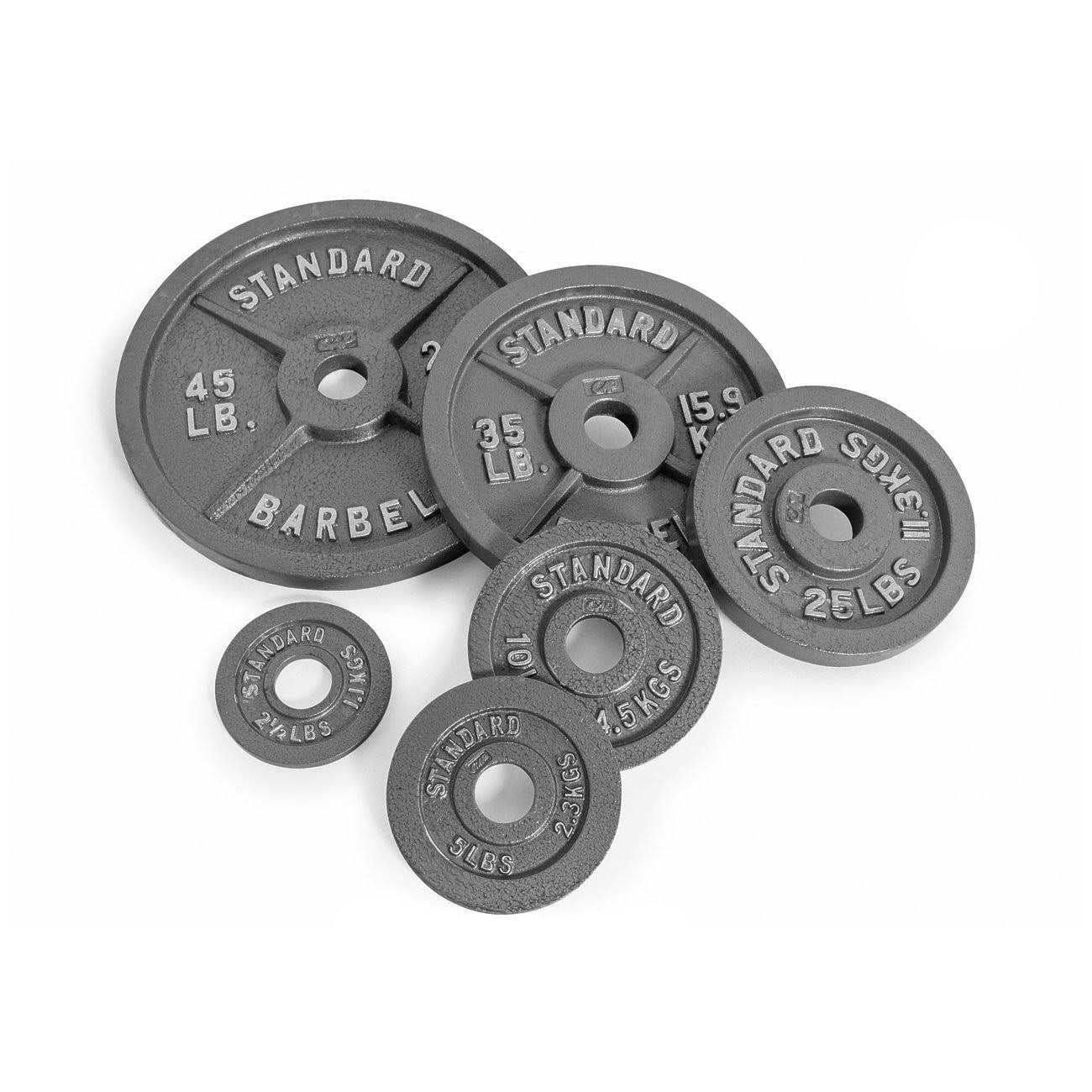 Cap Barbell 35 lb Gray Olympic Plate
