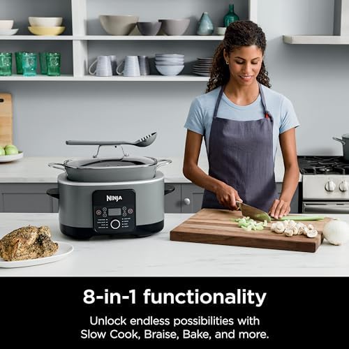 Ninja MC1001 Foodi PossibleCooker PRO 8.5 Quart Multi-Cooker, with 8-in-1 Slow Cooker, Pressure Cooker, Dutch Oven & More