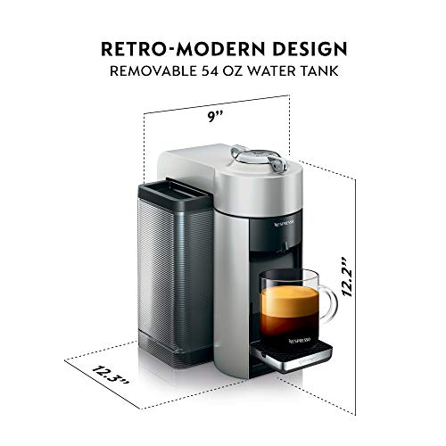 Nespresso Vertuo Coffee and Espresso Maker by De'Longhi, Graphite Metal