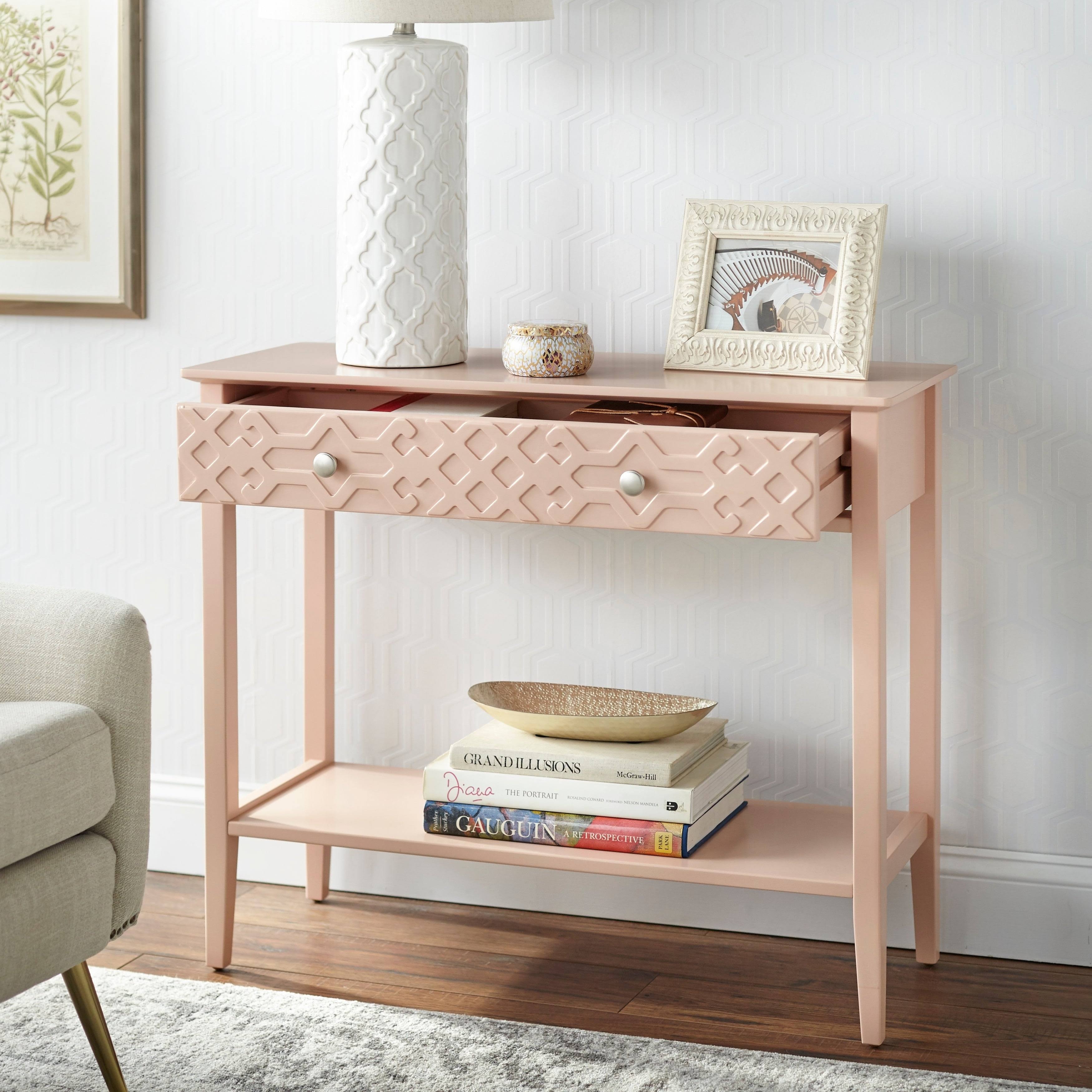 Simple Living Raya Console Table - White