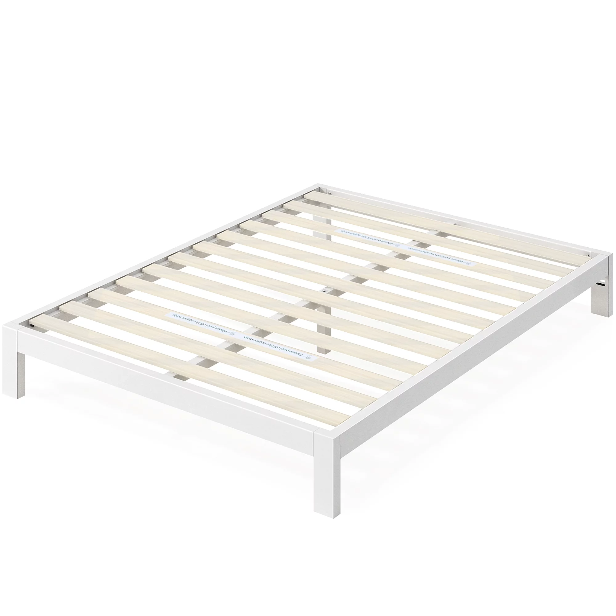 Zinus Arnav 10 White Metal Platform Bed Frame, Queen