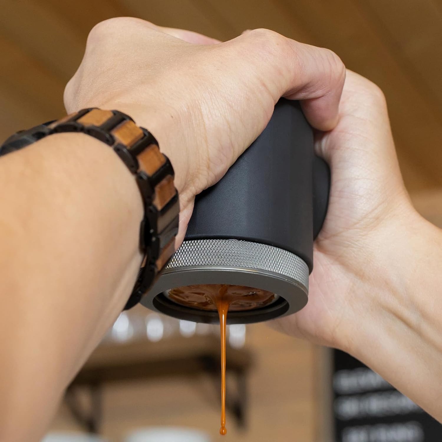 WACACO Picopresso Portable Espresso Maker Bundled with Protective Case, Pro-level Specialty Coffee Machine, Compatible Ultra-fine Grind