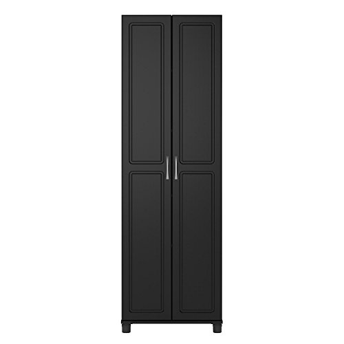 SystemBuild Evolution Kendall 24" Engineered Wood Utility Storage Cabinet Black