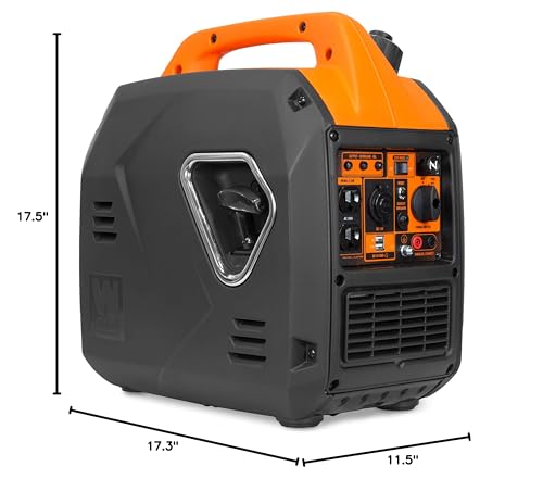 WEN 2800-Watt Dual Fuel Inverter Generator, Quiet, Portable, and Lightweight with Fuel Shut Off and CO Watchdog (DF280iX)