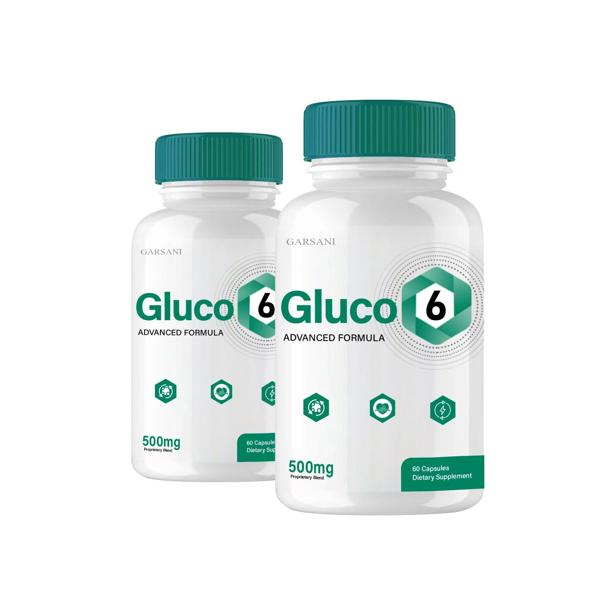 Gluco6 - Gluco6 Advanced Capsules (2 Pack, 120 Capsules) - Kansas Nuitrition - HNZSDS