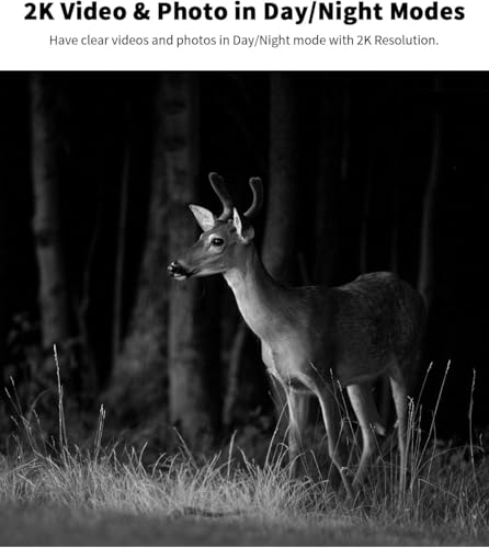Cellular Trail Camera 3rd Generation 4G LTE with Solar Panel, Live Video Game Camera Include SIM Card with 360° Pan Tilt, Motion Activated