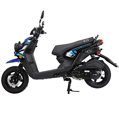 X-PRO 150cc Adult Moped Street Gas Moped 150cc Bike with 12" Aluminum Wheels (White)