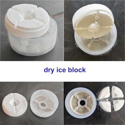 Dry Ice Machine Mini Dry Ice Maker Micro Dry Ice Machine Dry ice Block Smoke for Food Preserving Meats Preserving Seafood Tissue Preservation chill