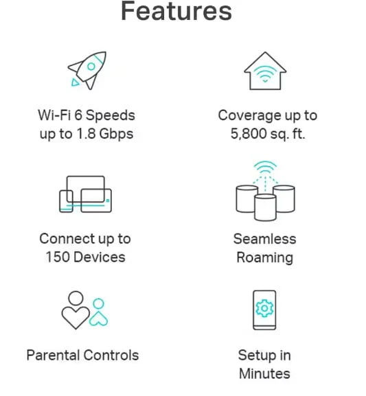 TP-Link Wi-Fi 6 Mesh Router Replacement System | 3 AX1800 Mesh Routers | Upgrade Home Coverage up to 5,800 Sq. ft. | TP-Link Deco X-25 (3 Pack)