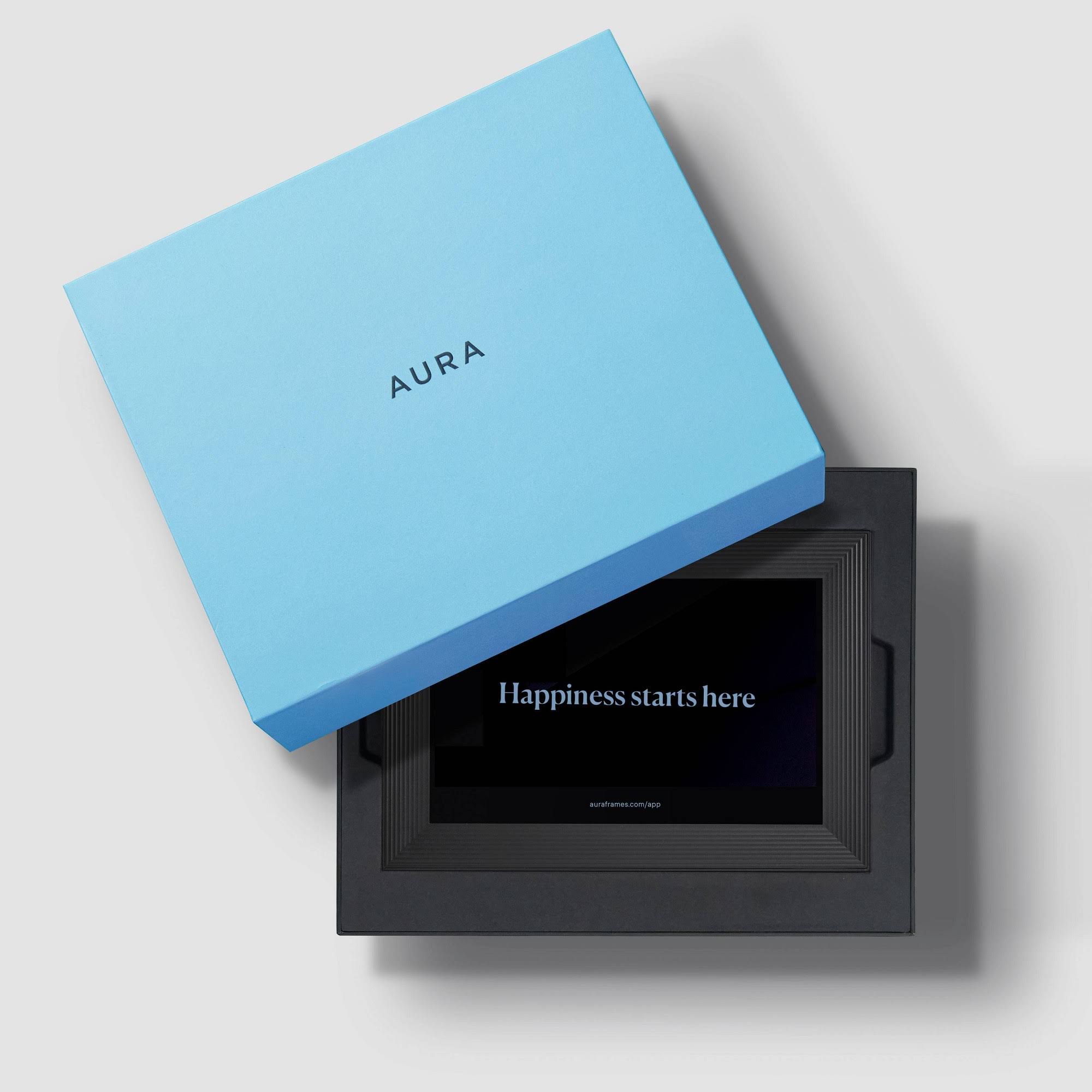 Aura Carver Luxe Digital Photo Frame - Gravel