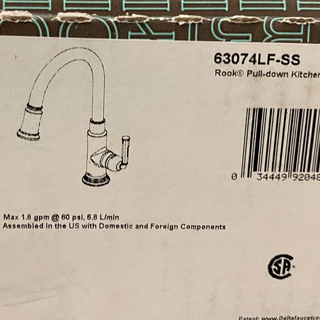 Brizo 63074LF-SS Rook Pull-Down Faucet - Stainless