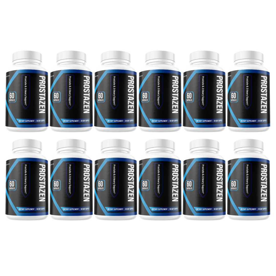 Prostazen Pills Support Healthy Prostate Functions and Wellbeing - 12 Bottles - Kansas Nuitrition - HNZSDS