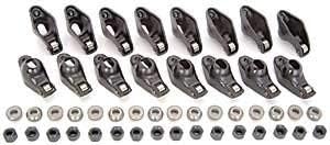 JEGS Stamped Steel Roller Tip Rocker Arms | Fits 1955-1986 Small Block Chevy Engines | 1.5 Ratio | For 3/8 Inch Rocker Arm Studs | For Camshafts Up