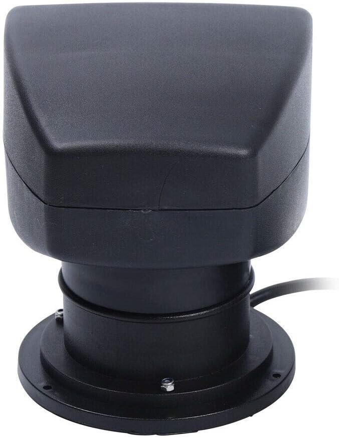 Meiney Search Light White/Black 100W Bulb Remote Control Spotlight for Boat Truck Car Marine Spotlight 2500LM 12V+RC (Black)