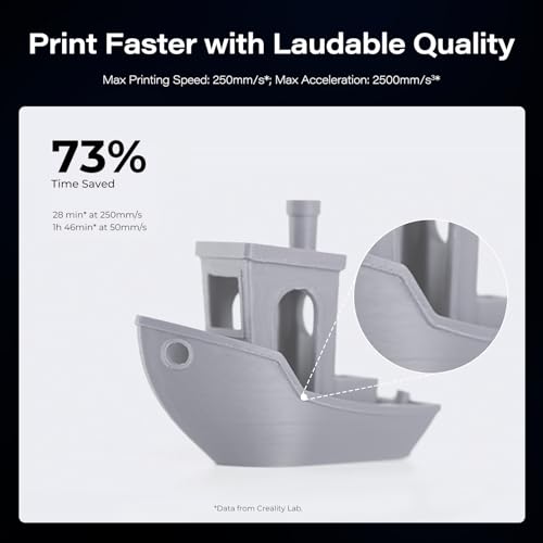 Creality Ender 3 V3 SE 3D Printer, 250mm/s Printing Speed, Sprite Direct Extruder CR Touch Auto Leveling Auto Z Offset Color Screen 220x220x250mm