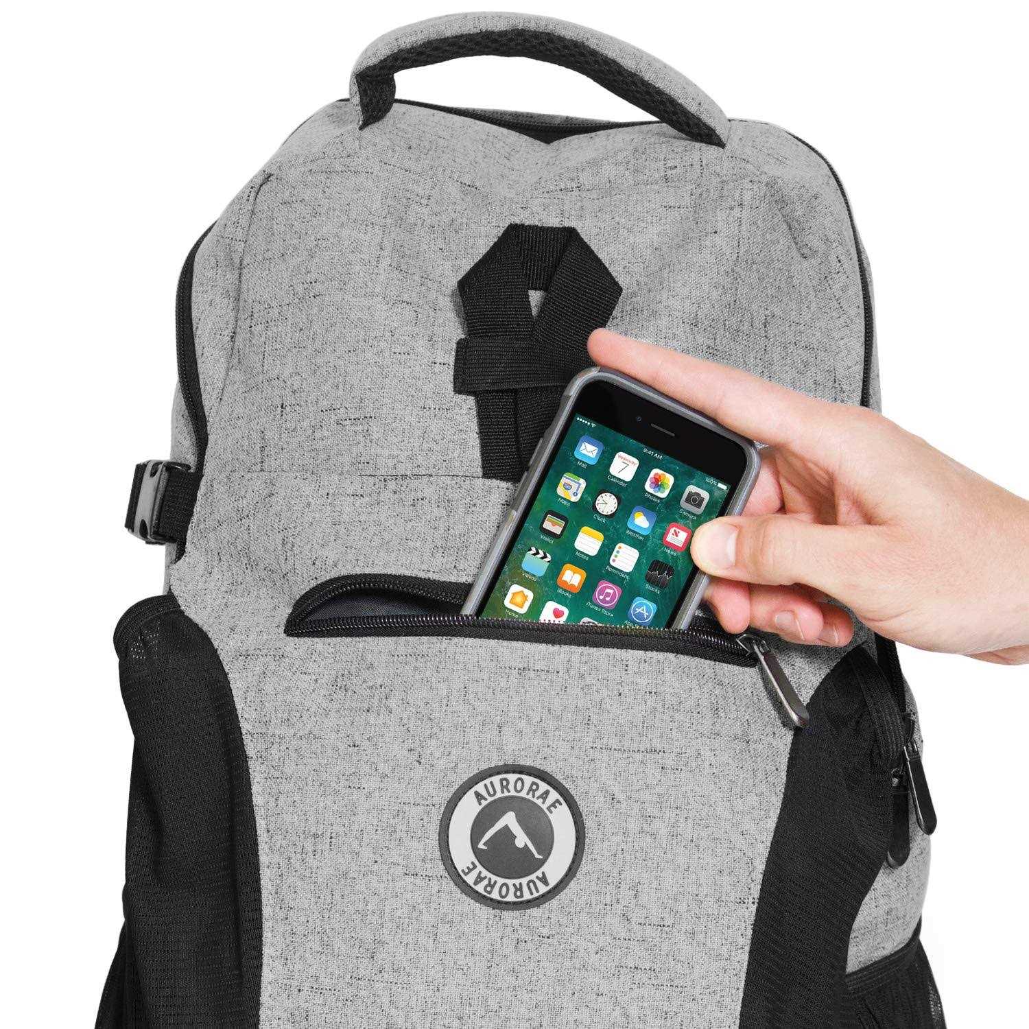 Aurorae Yoga Multi Purpose Backpack Model 2.0. Mat Sold Separately Dark Grey - Sports Supplies Online Store