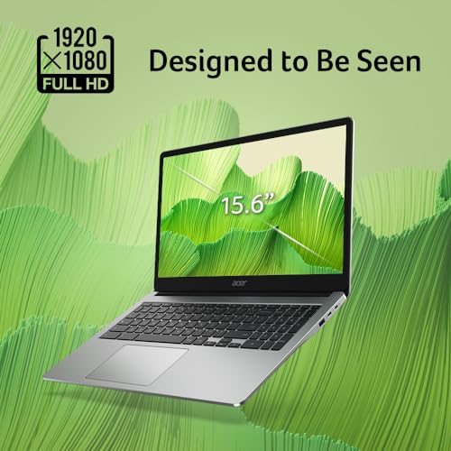 Acer Chromebook 315 Laptop | Intel Celeron N4500 | 15.6" Full HD IPS Display | Intel UHD Graphics | 4GB LPDDR4X | 64GB eMMC | Intel Wi-Fi 6 | DTS