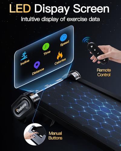 13% 6-Level Walking Pad with Auto Incline - Treadmill with Auto Incline and Remote Control