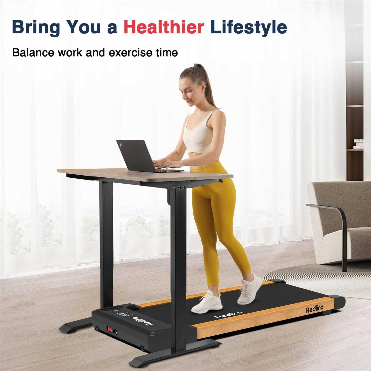 Redliro Walking Pad Under Desk Treadmill 265lbs 2.25hp Running Machine for Home Office - Sports Supplies Online Store