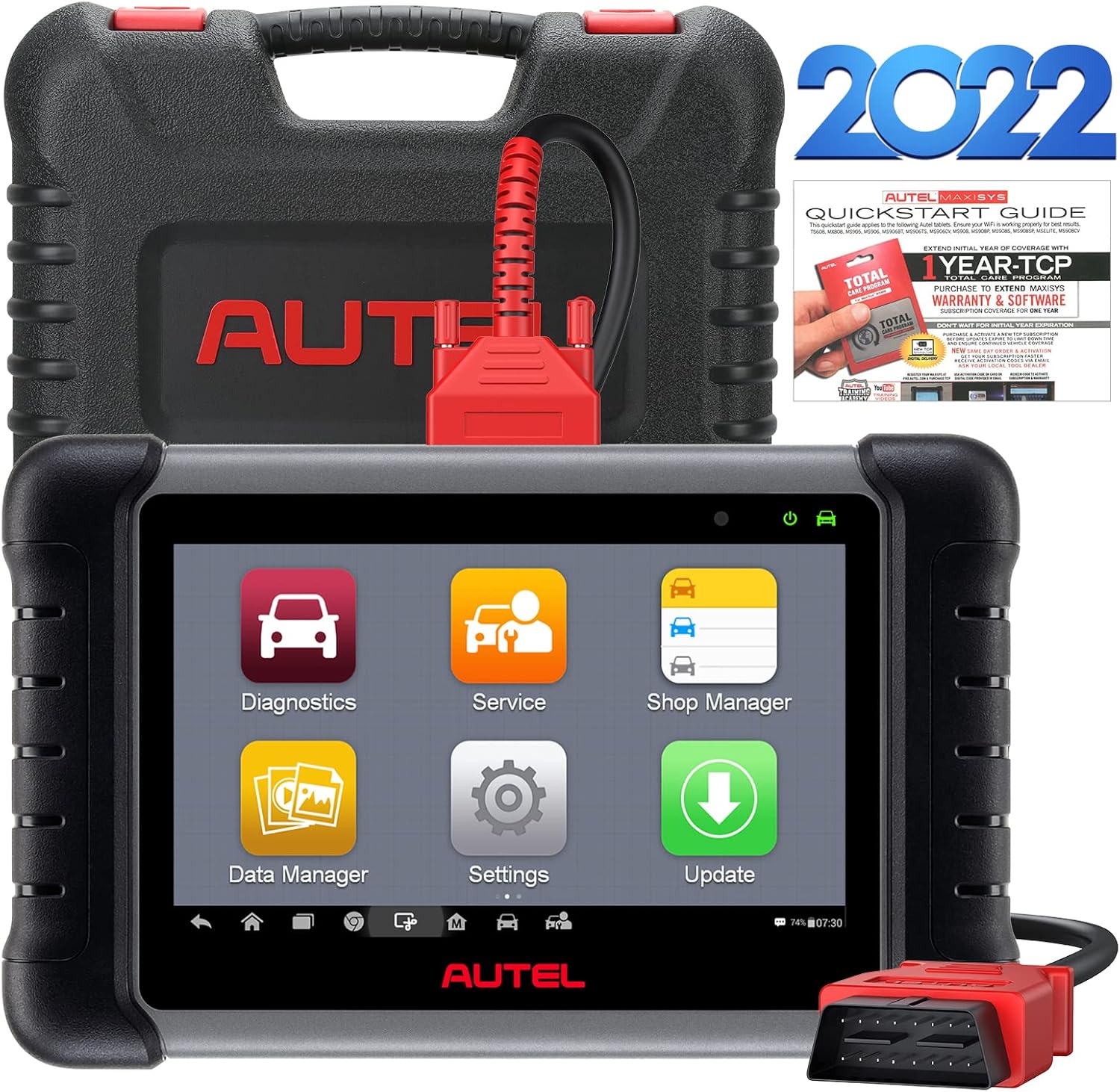 Autel Scanner MaxiCheck MX808 2022, Auto Diagnostic Scan Tool with 25+ Services, All Systems Diagnosis, IMMO, EPB, ABS Bleed, Oil Reset, SAS