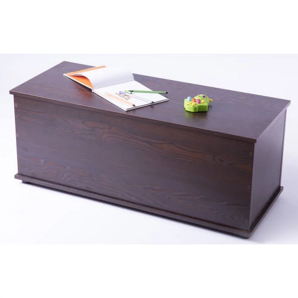 Wooden Storage Organizing Toy Box, Brown