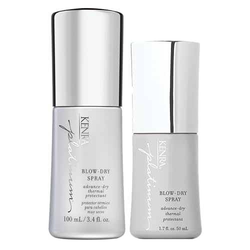 Kenra Platinum Blow-Dry Spray | Time-Saving Heat Protectant | Detangles, Smooths