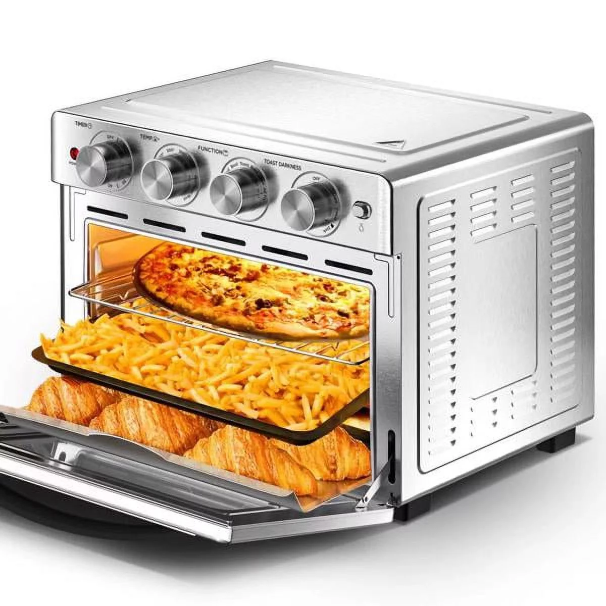Geek Chef Air Fryer, 6 Slice 26QT/26L Air Fryer Fry Oil-Free, Extra Large Toaster Oven Combo, Air Fryer Oven, Roast, Bake, Broil, Reheat