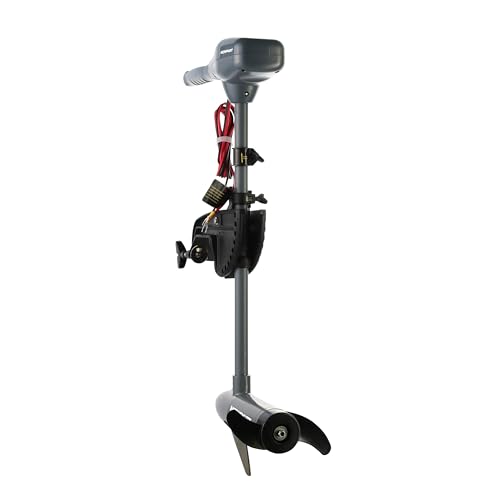 Newport Kayak Series 55lb Thrust Transom Mounted Saltwater Electric Trolling Motor w/LED Battery Indicator (24" Shaft)
