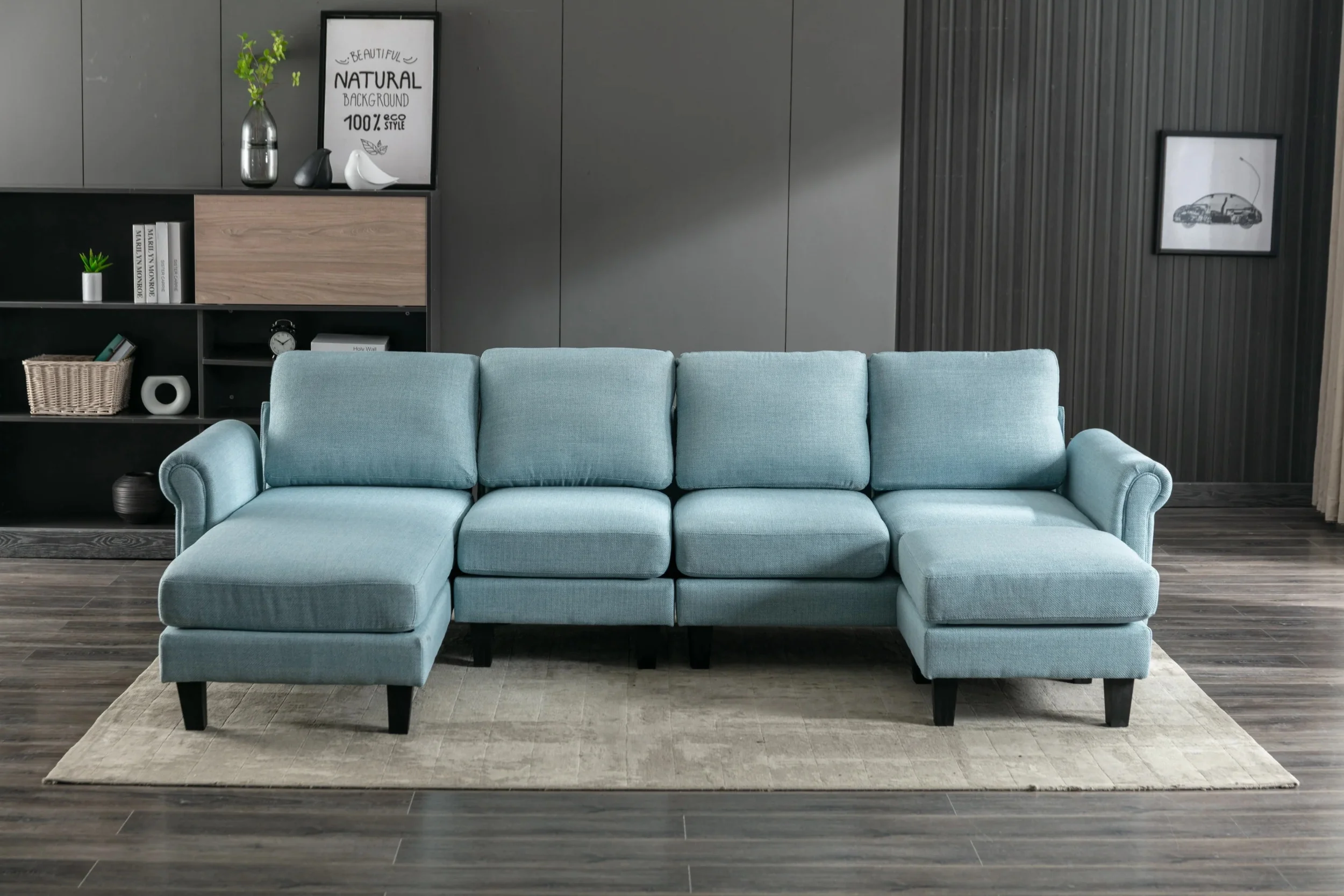COOLMORE Accent sofa /Living room sofa sectional sofa