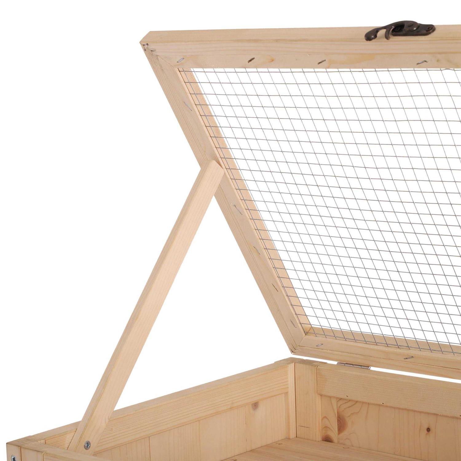 PawHut Wooden Hamster Cage Small Animals Pet Rodent Mouse Guinea - Pet Supplies online store