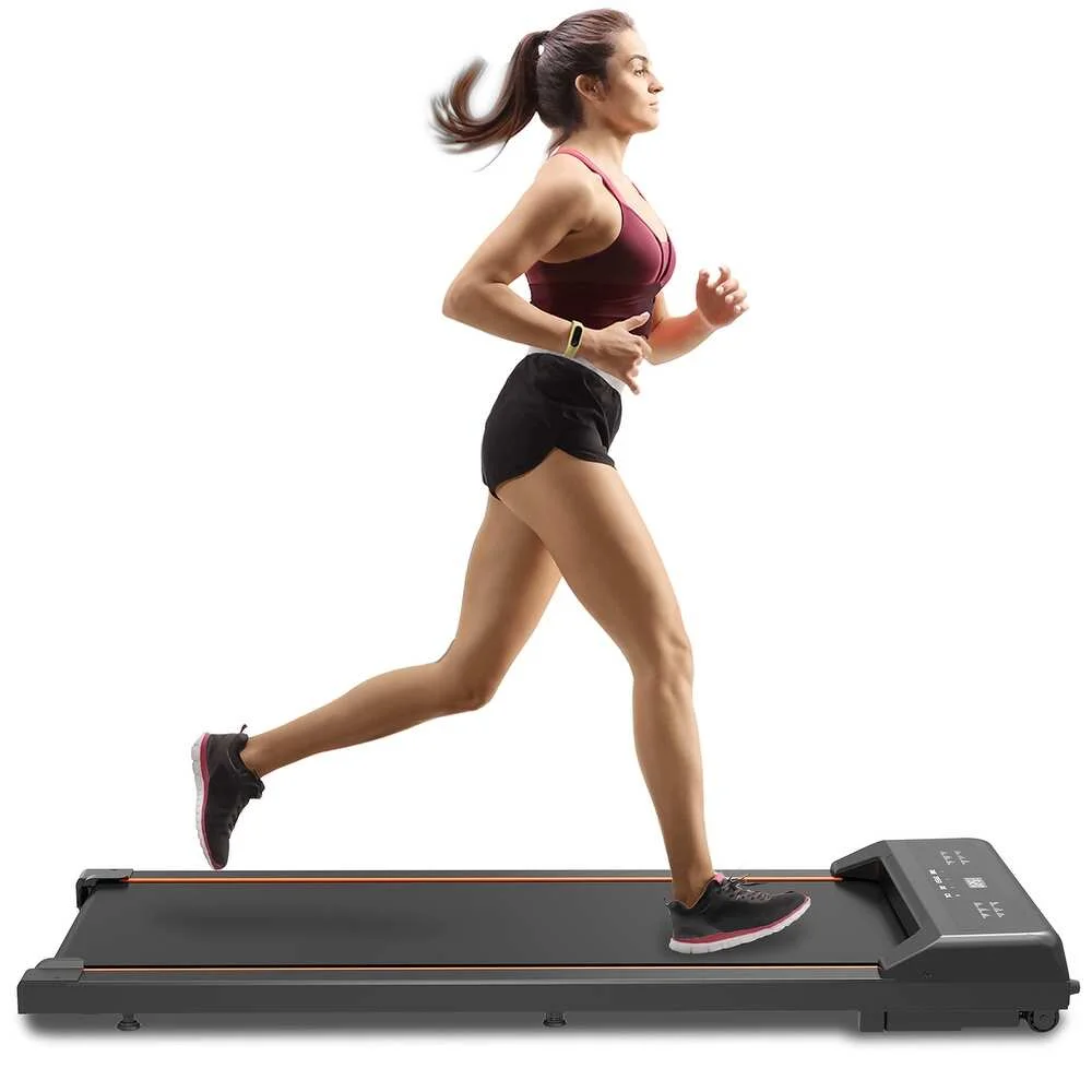 2.5HP Under Desk Electric Treadmill, MINI Waking Jogging Machine Installation-Free, Portable Walking Machine for Home, Office & Gym