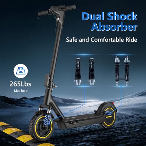Electric Scooter for Adults, 8.5"/10" Tires, 19/22Mph, 350W/500W Motor, 21-28 Miles Range, Folding E-Scooter with Dual Suspension,APP(V1/SPRO/MAX/PRO)