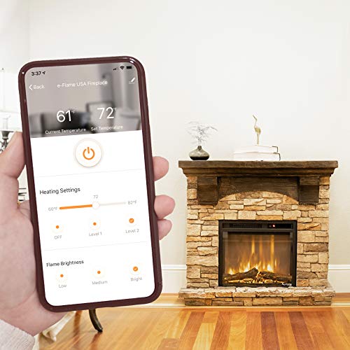 e-Flame Fireplace Mantel and Electric LED Fireplace (EF-TMR)
