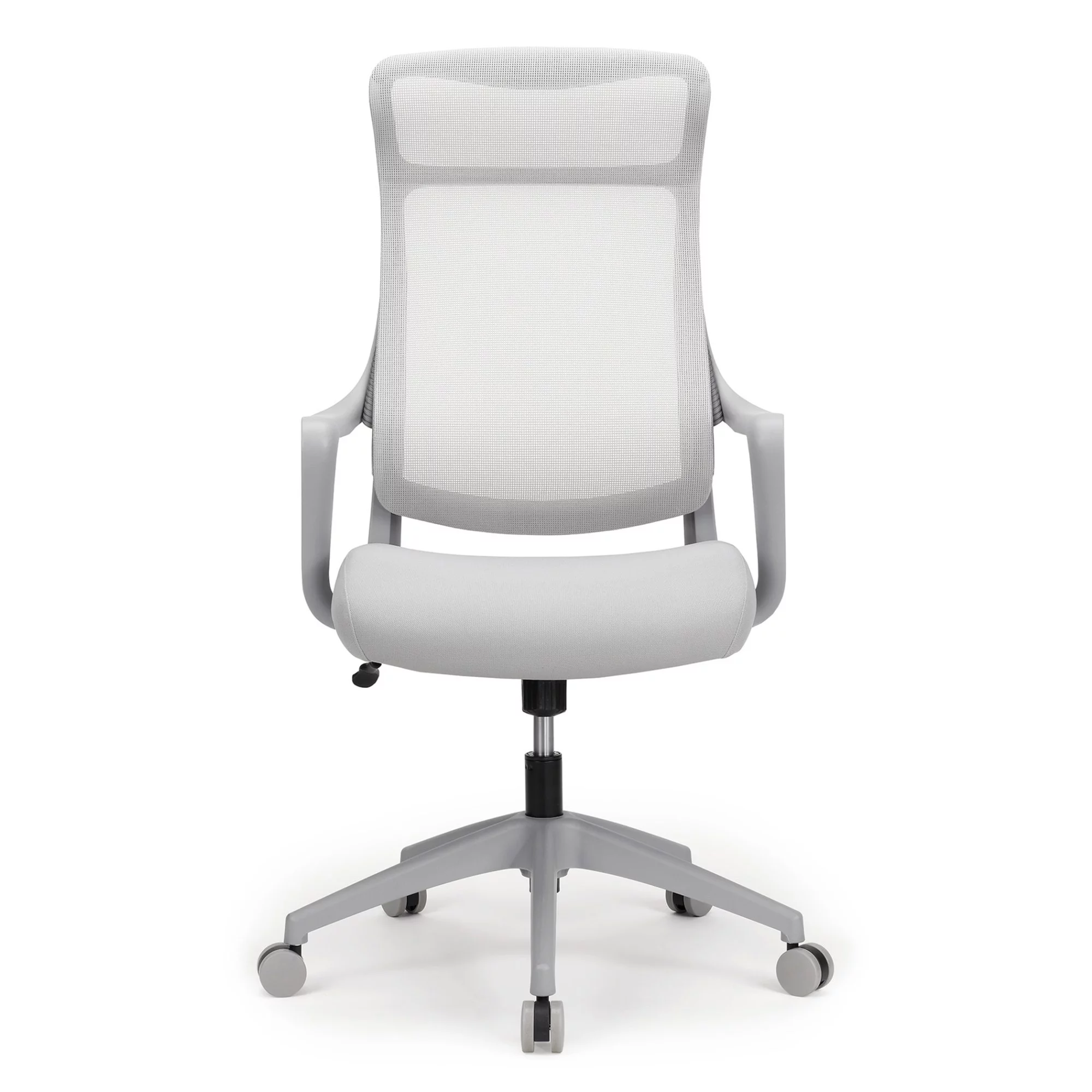 Realspace® Lenzer Mesh High-Back Task Chair, Gray, BIFMA Compliant