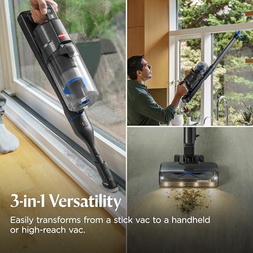 Bissell PowerClean FurGuard 280W Self-Standing Cordless Vacuum w/Self-Cleaning Brush Roll, Strong Suction, Removeable Battery, Wall Mount