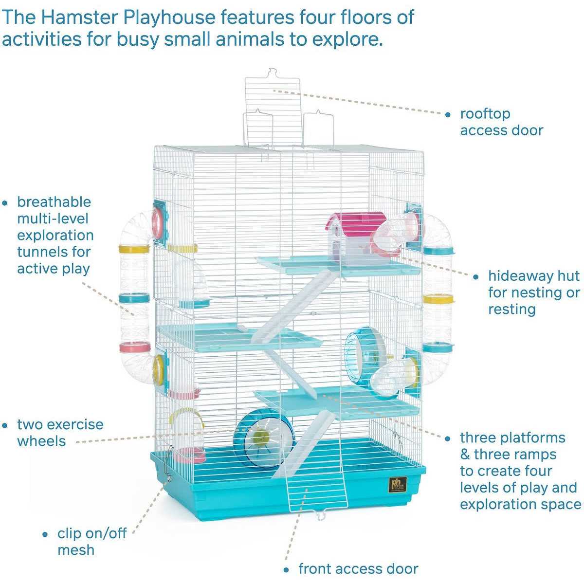 Prevue Pet Products Playhouse Small Pet Habitat - Pet Supplies online store