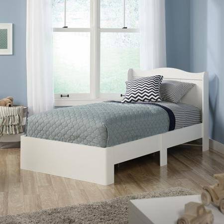 Sauder Storybook Twin Mates Bed, Soft White CA-041717-546