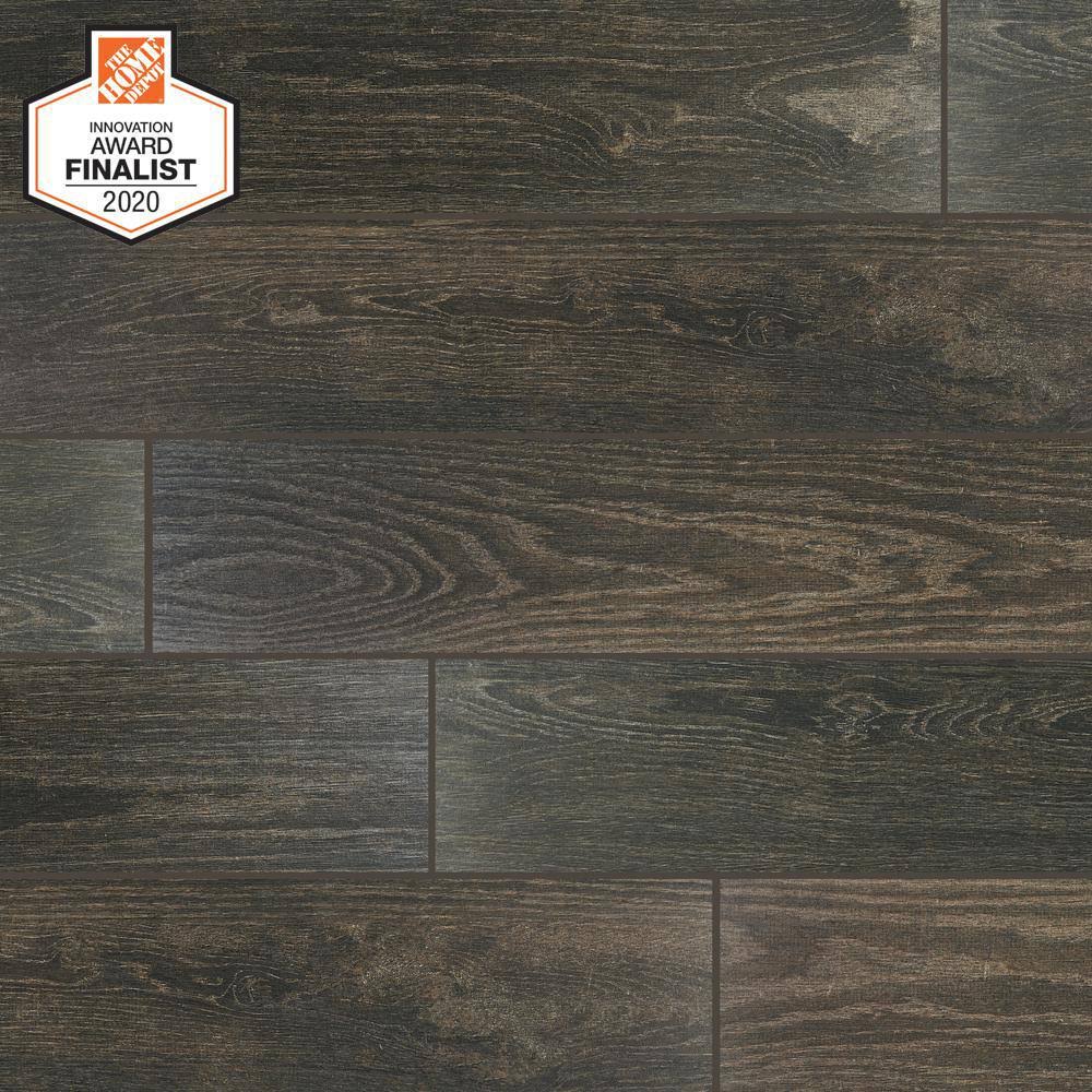 Daltile QuicTile 6 in. x 36 in. French Press Glazed Porcelain Locking Floor Tile (10.15 Sq. ft. / CASE)