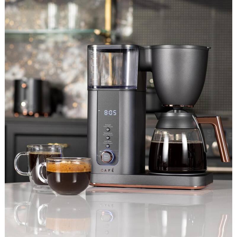 10 Cup Matte Black Specialty Drip Coffee Maker with Glass Carafe and warming plate, Wi-Fi connected