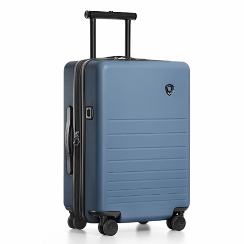 Traveler's Choice Markham Hardside Expandable Luggage with Double Spinner Wheels, Carry-On 21-Inch Suitcase, Green