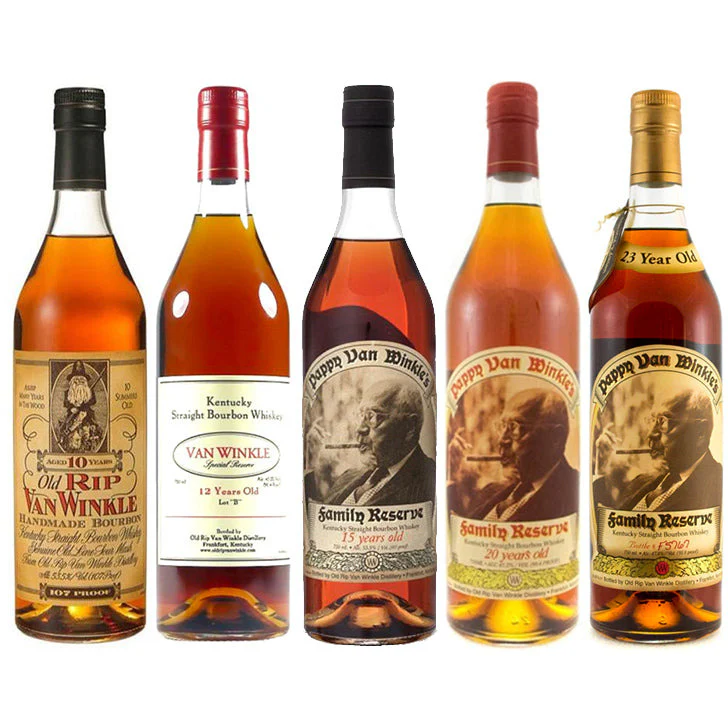 Pappy Van Winkle's 10 Year, 12 Year, 15 Year, 20 Year & 23 Year Bundle - Nestor Liquor