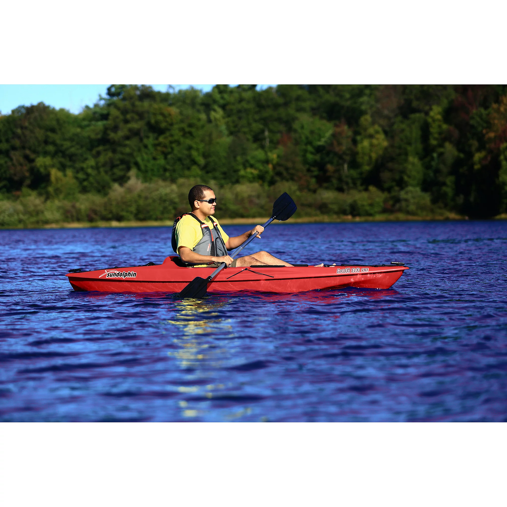 Sun Dolphin Bali 10' Sit-on Recreational Kayak Tangerine, Paddle Included