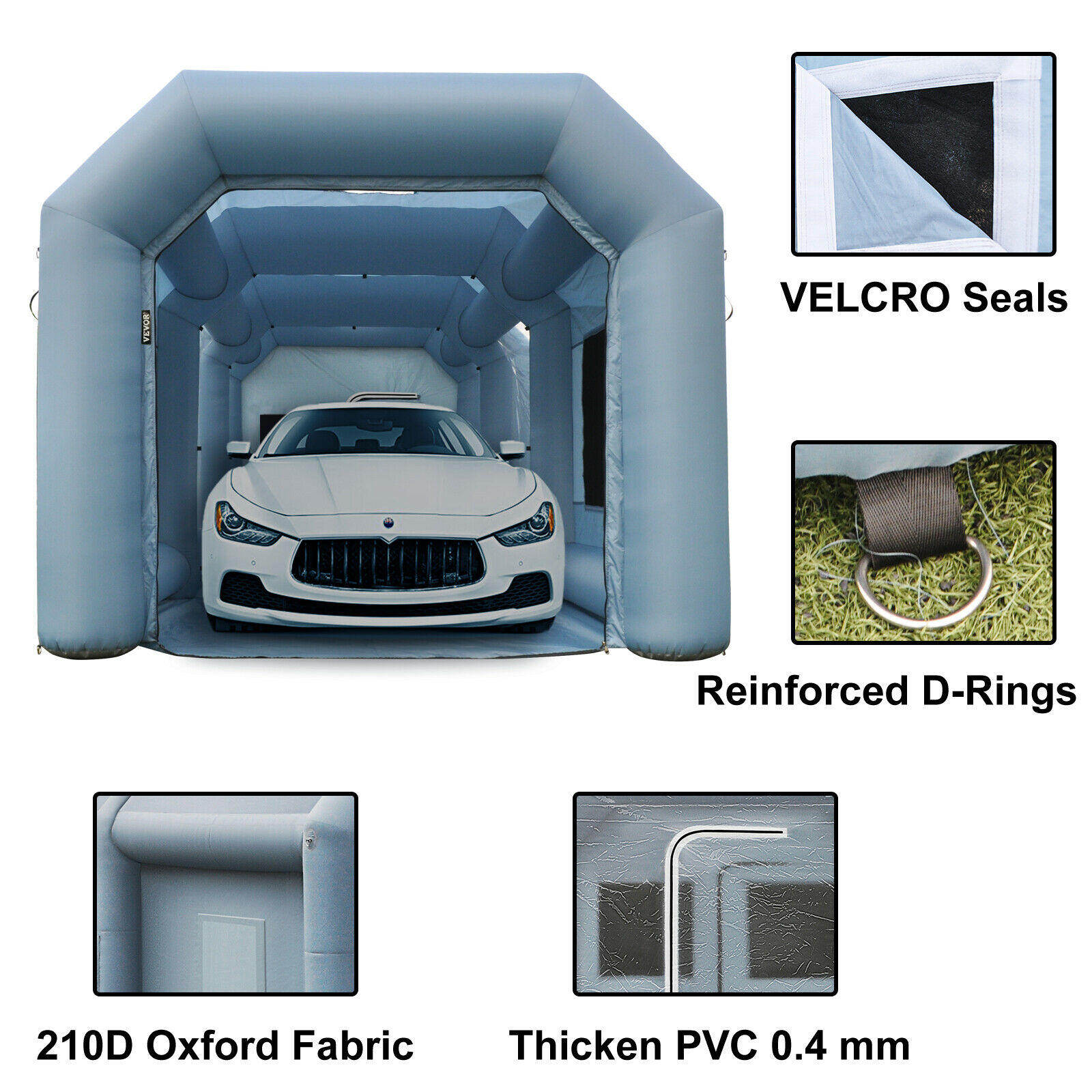 Painting Tent Workstation Inflatable Spray Paint Booth 30x20x13FT with 2 Blowers 950W and 350W