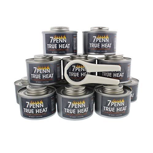 7penn Wick Chafing Dish Fuel 48-Pack with Free Lid Opener – Food Warming, Heated Cans, Chaffing Burner, Buffet Warmer