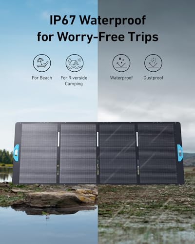 Anker SOLIX C1000 Portable Power Station with 400W Solar Panel, 1800W Solar Generator, 1056wh LFP (LiFePO4) Battery, 6 AC Outlets